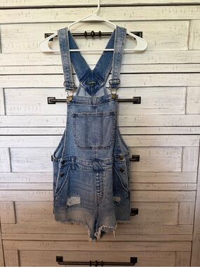 wild fable Light Blue Denim Short Overalls